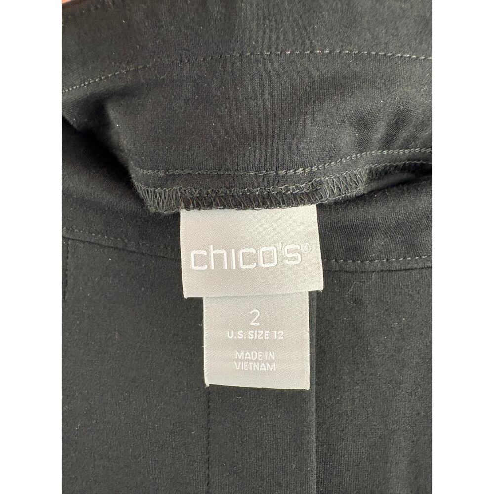 Women’s Chico’s Size 12 Black Jeggings w/ Stud Details - Picture 5 of 6
